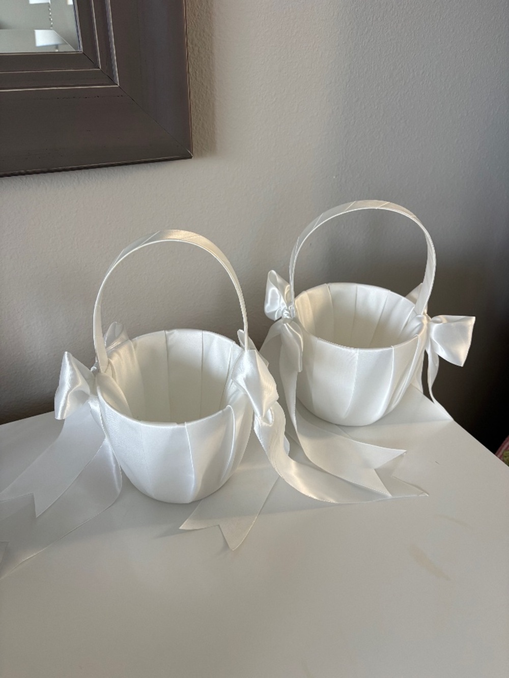 Set of Two Wedding Flower Girl Baskets - Picture 2 of 8